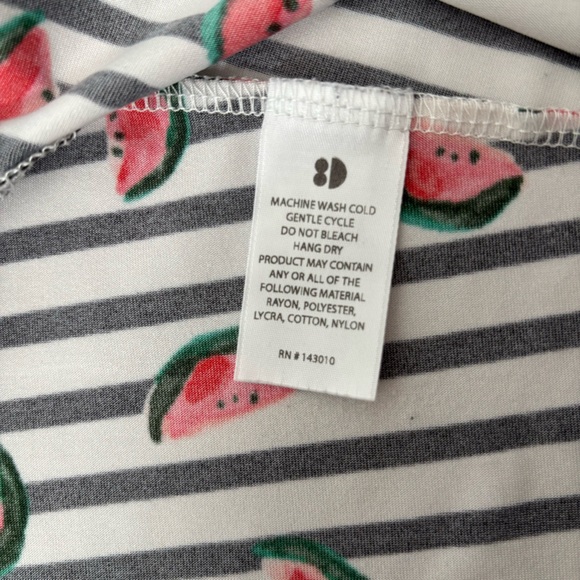 DotDotSmile -  Toddler Girl's Dress - Watermelon Wonder Ballerina Dress in 3/4 - Picture 7 of 7